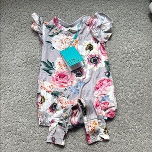 Posh Peanut French Grey Romper